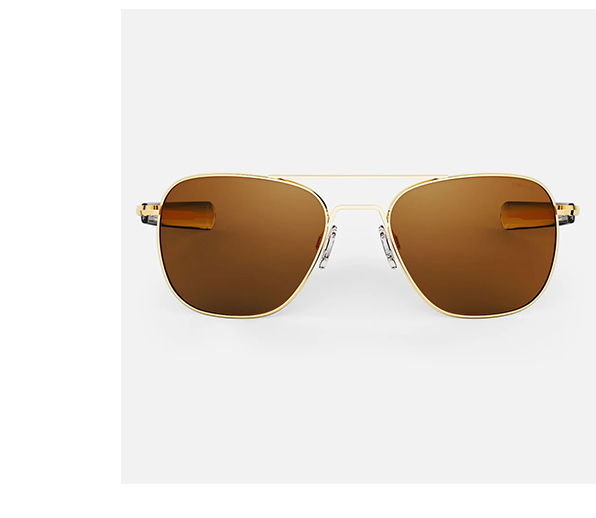 Aviator - 23k Gold & American Tan