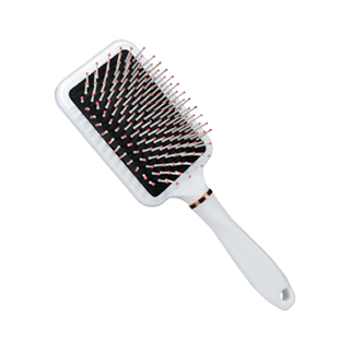 White salon-quality hair brush