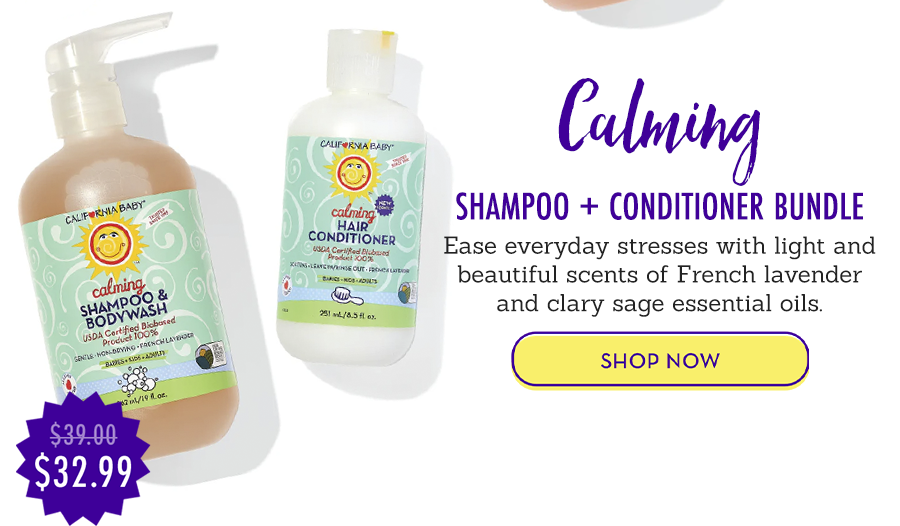 Calming™ Shampoo + Conditioner Ease those stresses with light and beautiful scents of French lavender and clary sage essential oils.