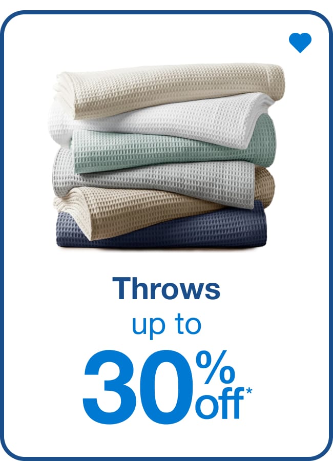 Throws Up to 30% Off  â€” Shop Now!