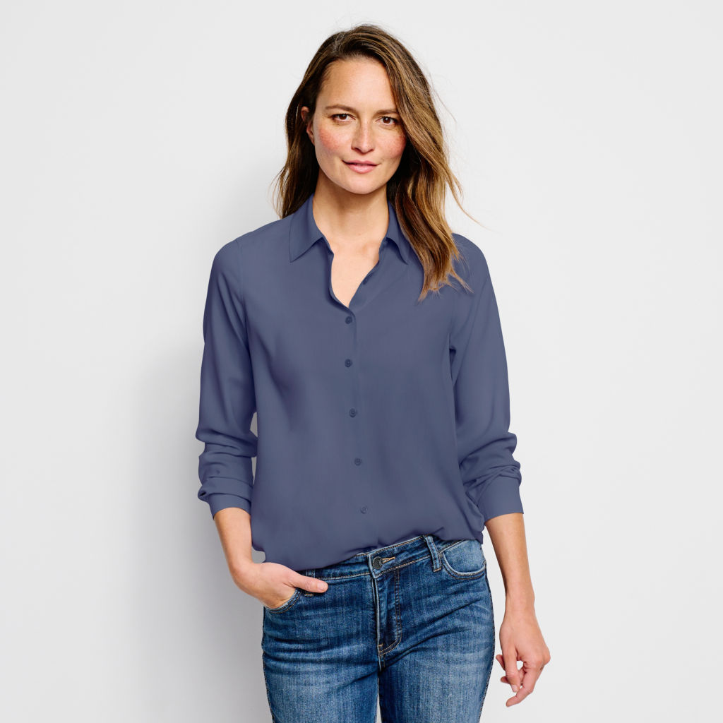 Women's Long-Sleeved Everyday Silk Shirt