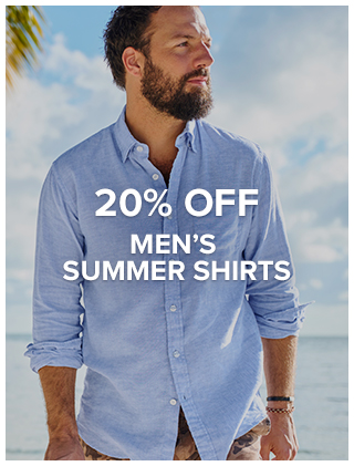 20% Off Men's Shirts