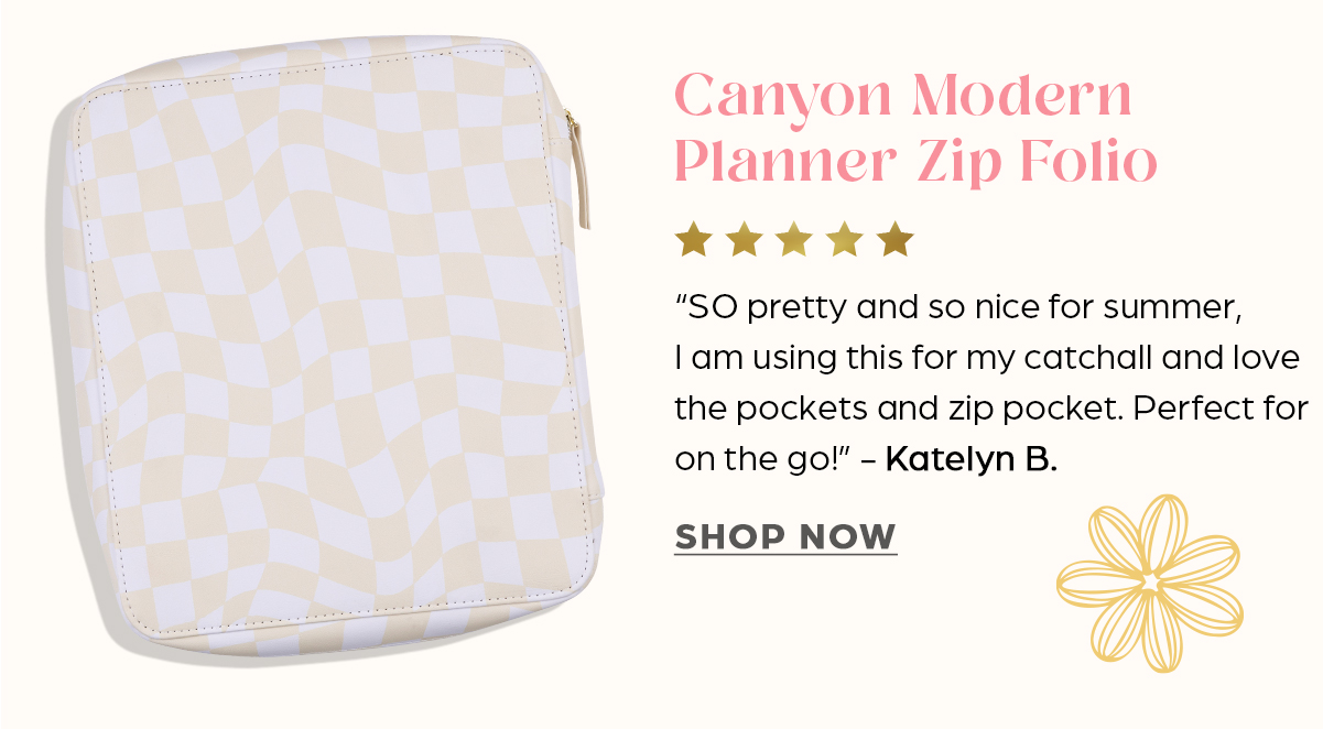 Canyon Modern Planner Zip Folio