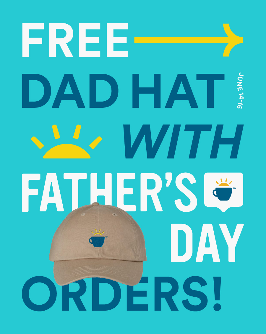 Free Dad Hat with father's day orders