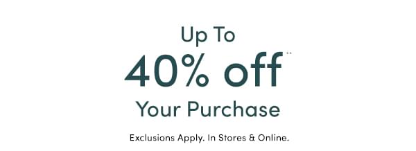 Up To 40% off