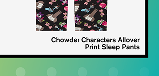 Chowder Characters Allover Print Sleep Pants