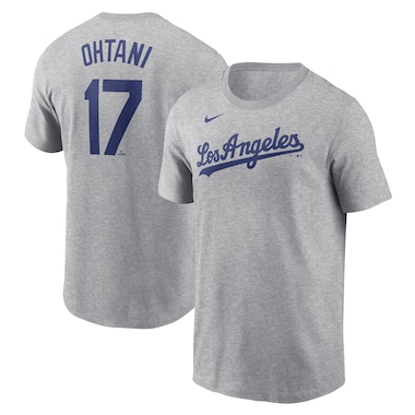  Nike Shohei Ohtani Gray  2024 Fuse Name & Number T-Shirt