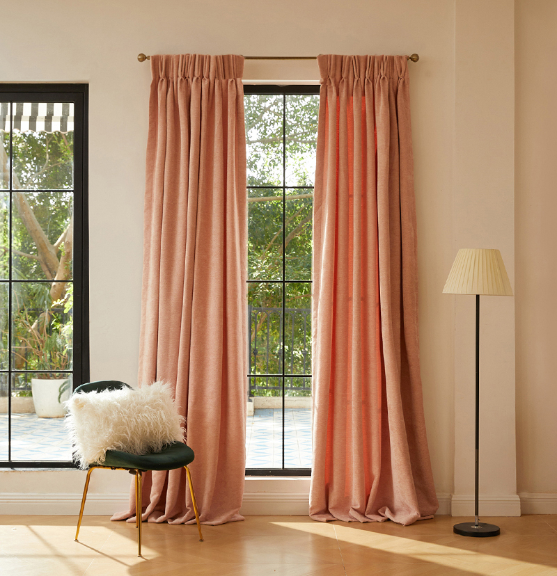 Custom Lana Textured Room Darkening Curtain