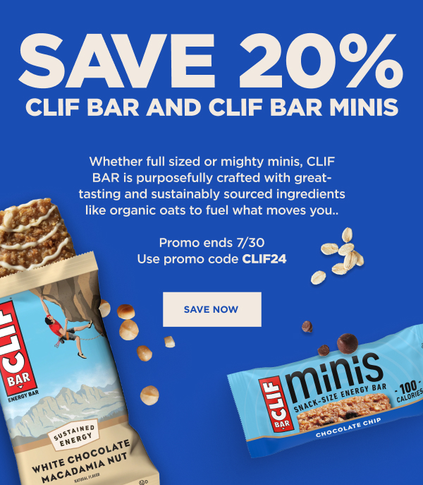 Save 20% on CLIF BAR