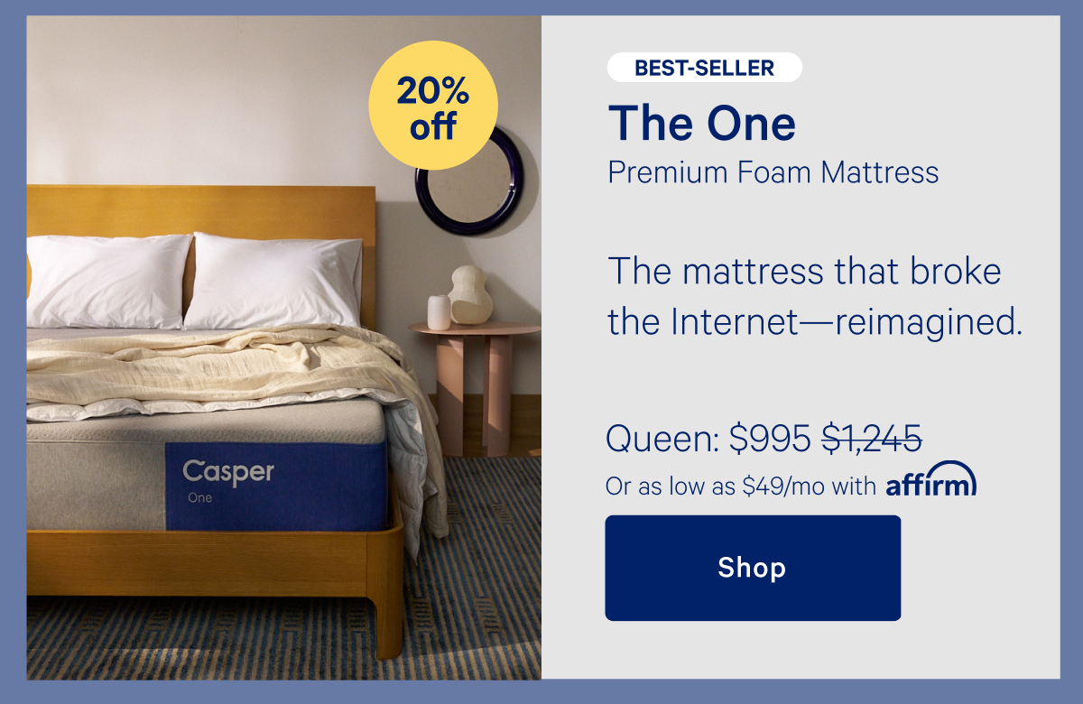 The One Premium Foam Mattress >> Shop >>