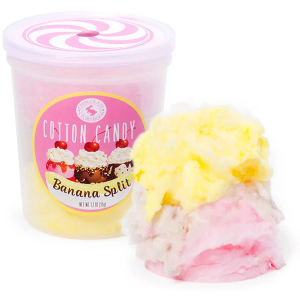 134643- Chocolate Storybook Cotton Candy - Banana Split: 1-Ounce Tub