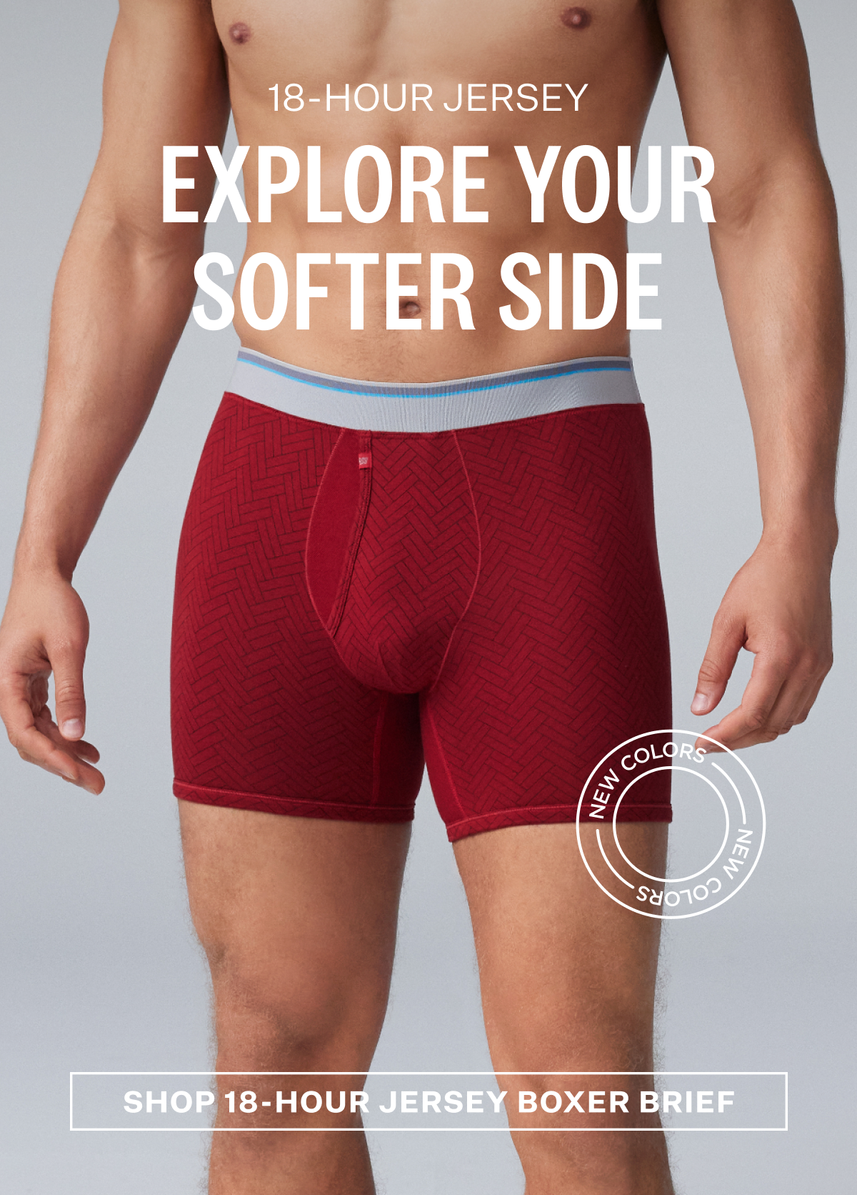 18-Hour Jersey Boxer Brief