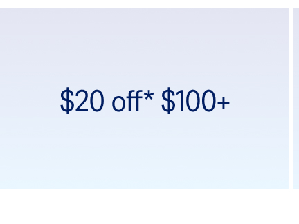 $20 off $100