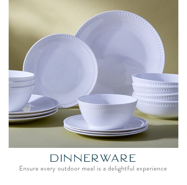 Shop Dinnerware | Ensure every outdoor meal is a delightful experience