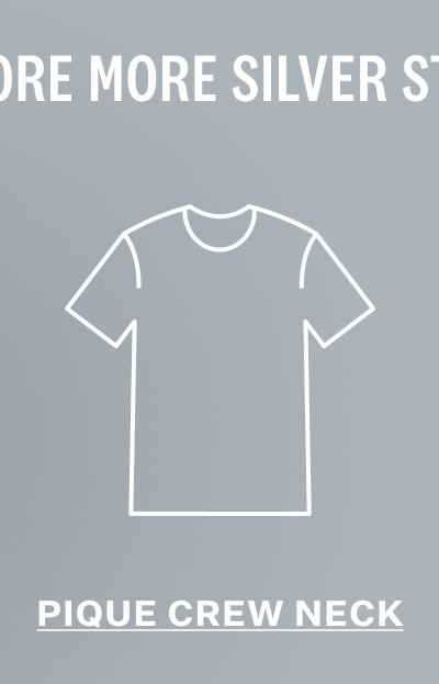 SILVER Pique T-Shirt