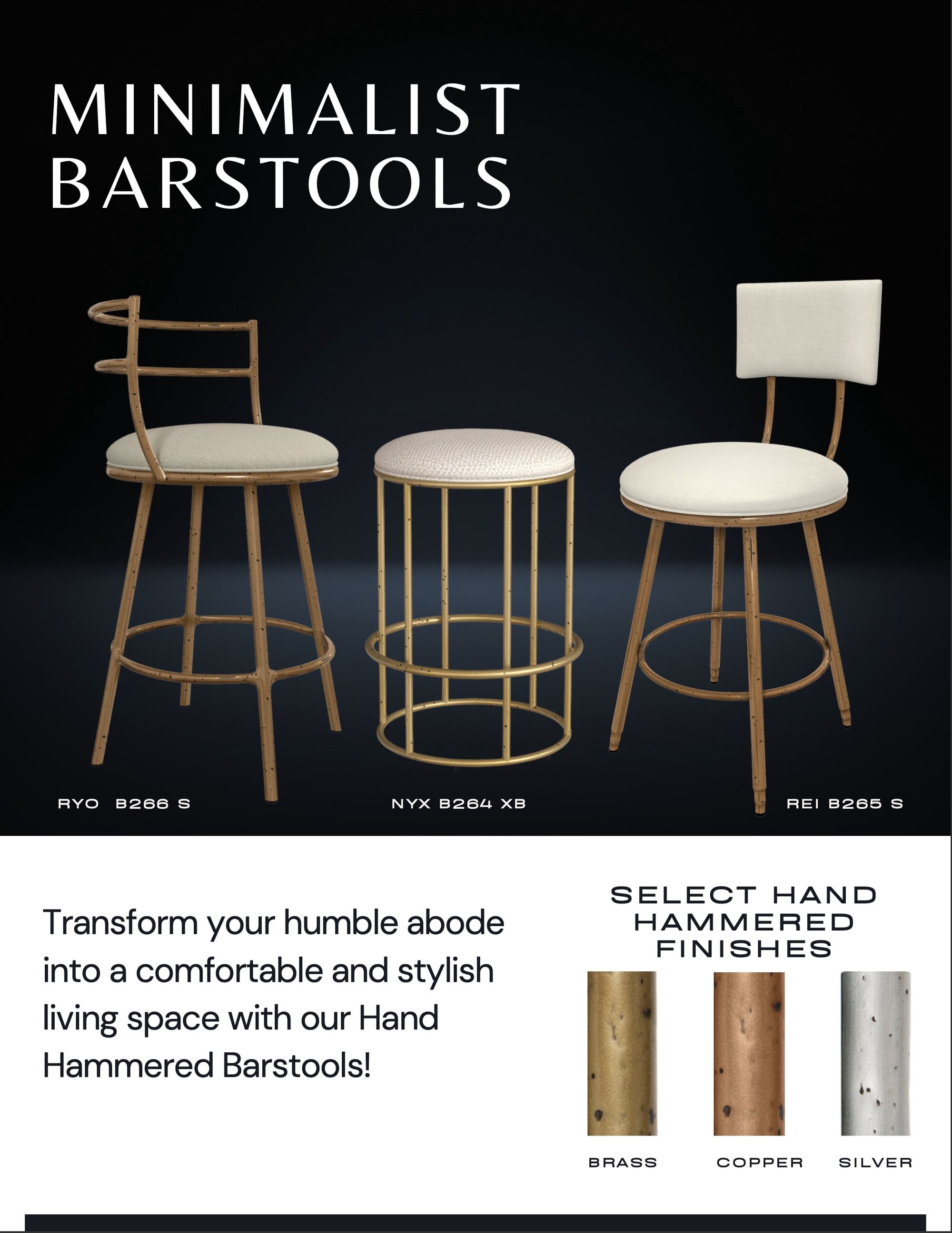 Hammered Barstools