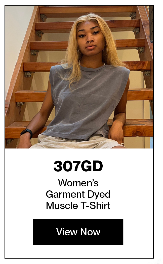 Women's Garment Dyed Muscle T-shirt