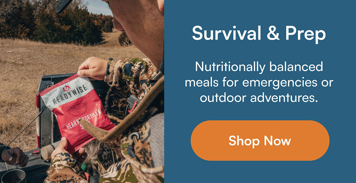 Survival & Prep. Nutritionally balanced meals for emergencies or outdoor adventures.