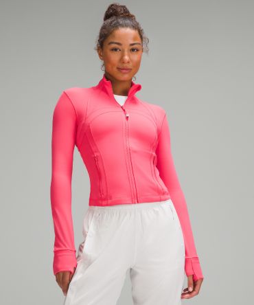 Shop Nulu Cropped Define Jacket in Glaze Pink