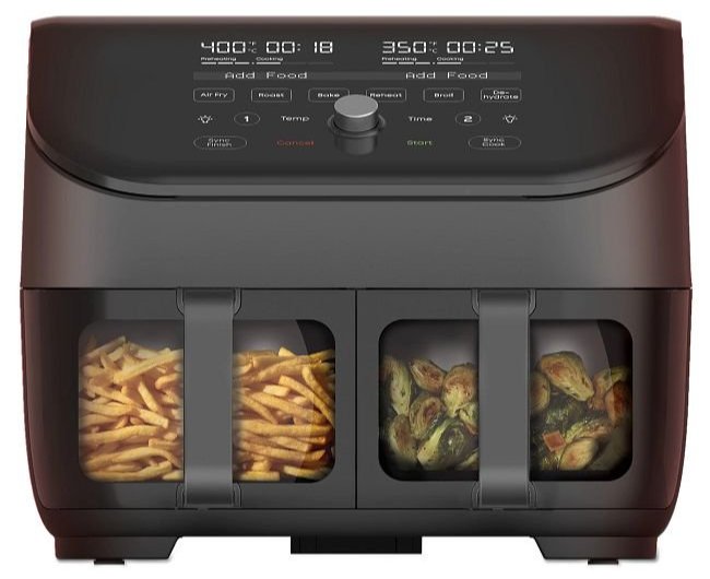 Instant™ Vortex® Plus Dual Black 8-quart Air Fryer with ClearCook