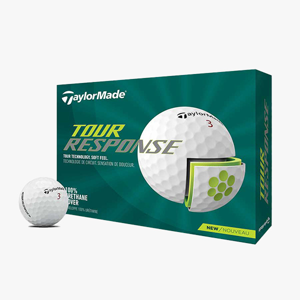 Tour Response White golf ball and box