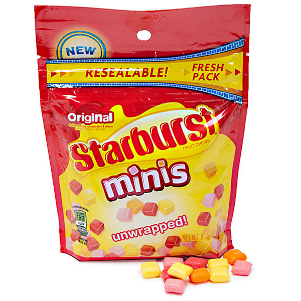 132512 - Starburst Minis Fruit Chews Candy - Original: 8-Ounce Bag