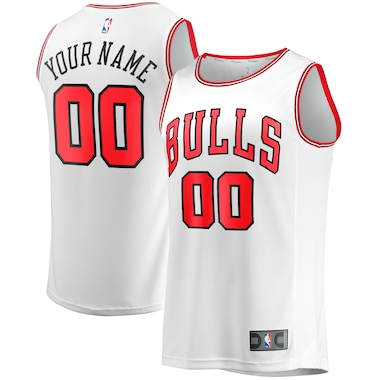  Fanatics White  Fast Break Custom Replica Jersey - Association Edition