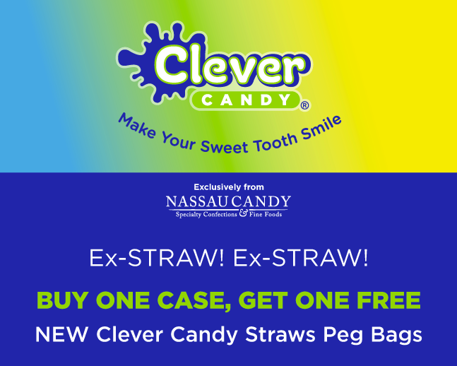 Nassau Candy Clever Candy Powdered Candy Straws