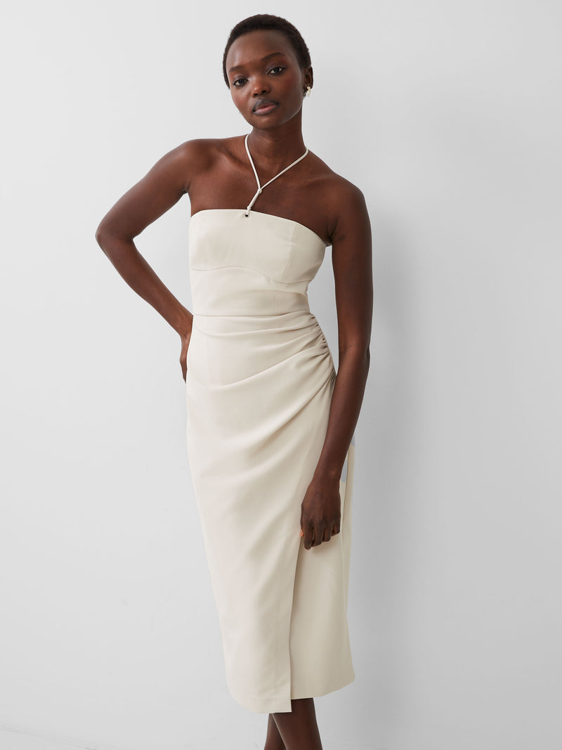 Image of Echo Crepe Halter Dress