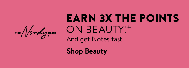 Earn 3 times the points on beauty!