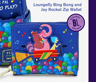 Loungefly Bing Bong and Joy Rocket Zip Wallet - BoxLunch Exclusive