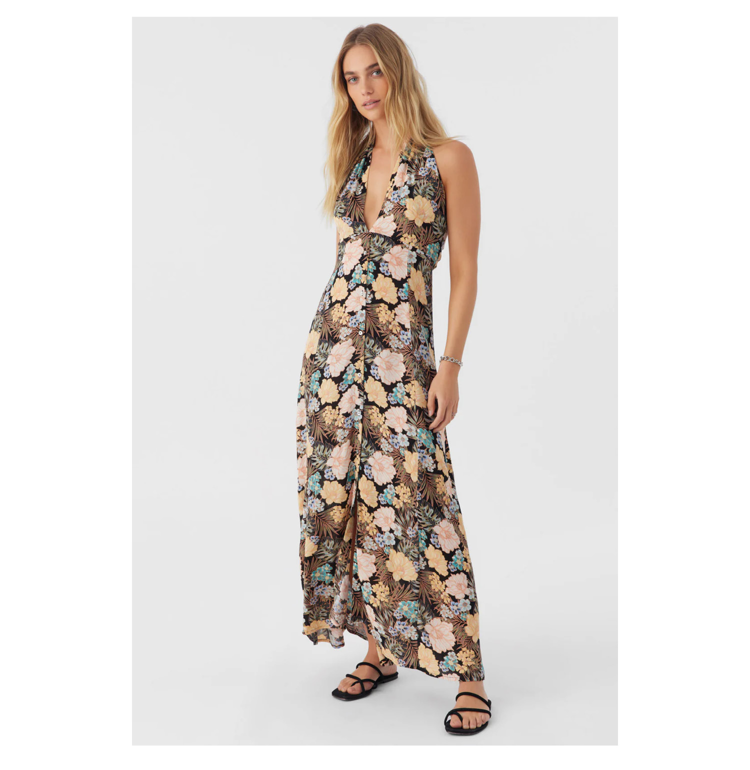 JEMMA MACAW TROPICAL MAXI DRESS