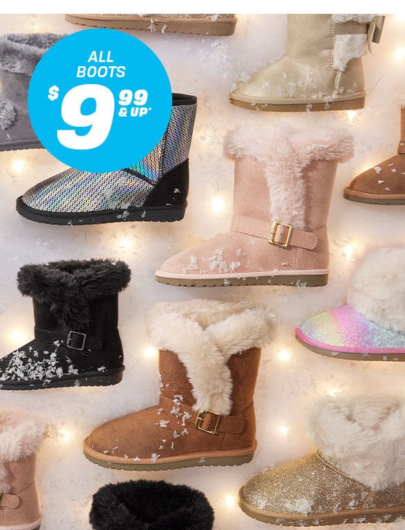 $9.99 & Up All Boots 