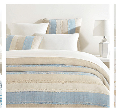 Moon Hills Linen Lapis Duvet Cover