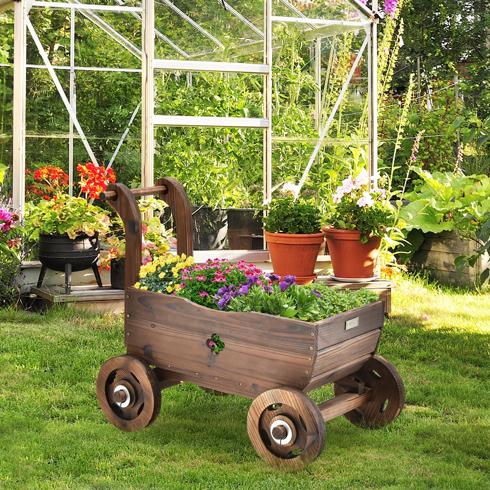 Walmart's Gardening Section Is on Sale Right Now—Including This Rustic Plant Wagon