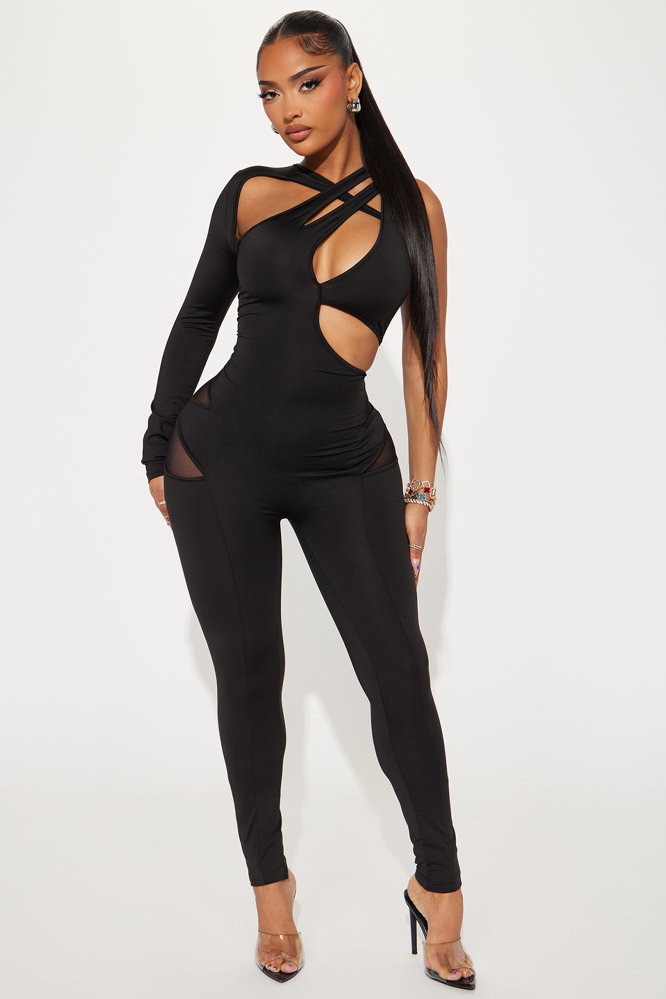 Image of Back Again Jumpsuit - Black