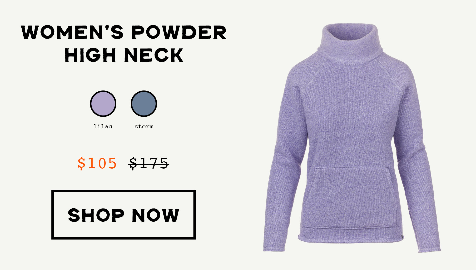 Powder High Neck Lilac