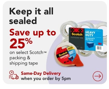 Save up to 25% on Select Scotch Packing & Shipping Tape