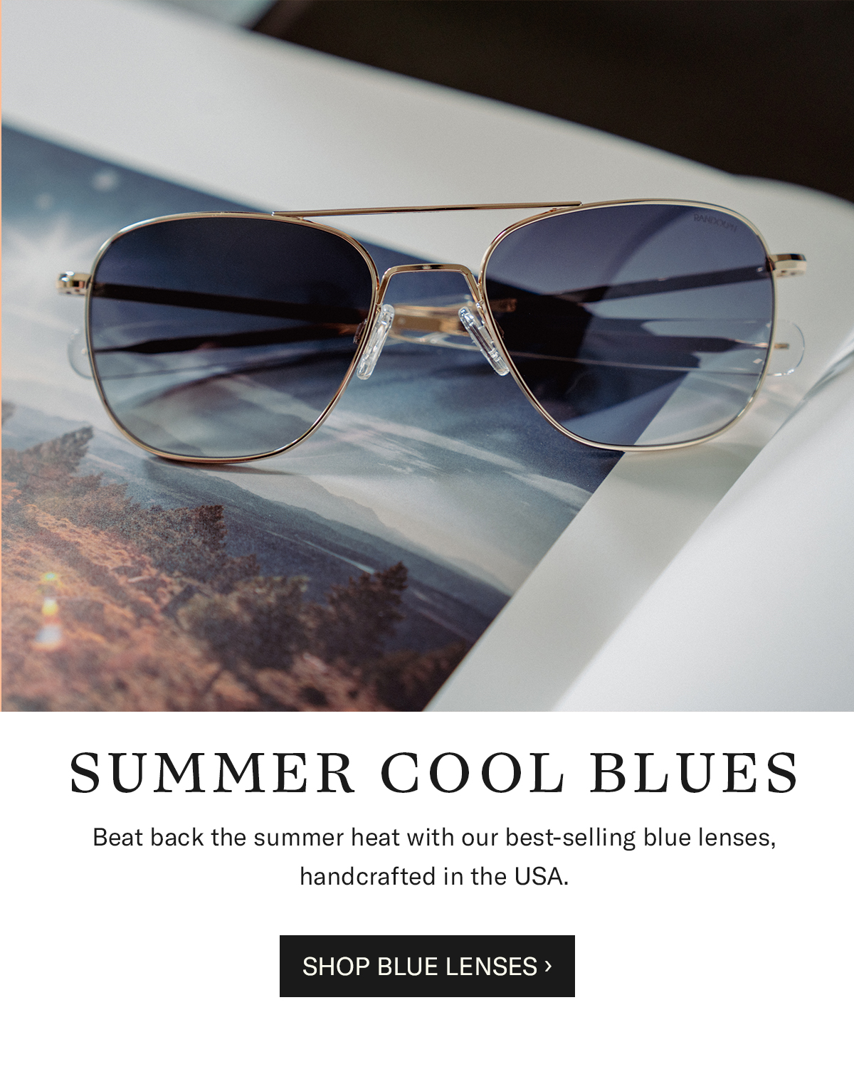 BLUE LENS SUNGLASSES