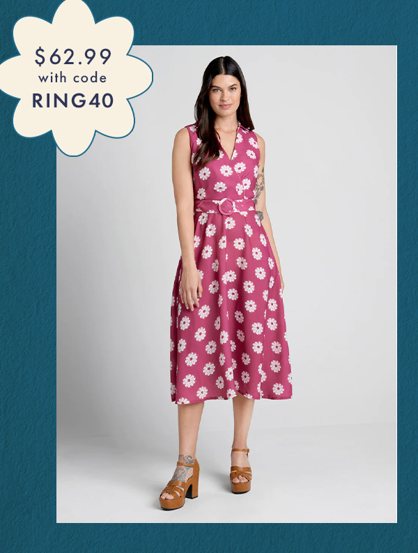 Cover Me In Daisies Midi Dress