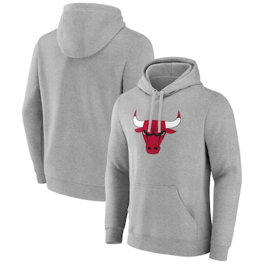  Fanatics Branded  Heather Gray  Primary Logo Pullover Hoodie