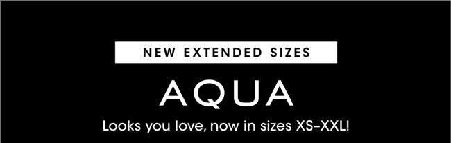 new extended sizes - Aqua