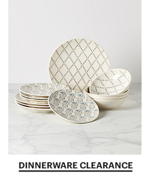 DINNERWARE CLEARANCE