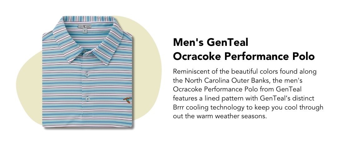 Men's GenTeal Ocracoke Performance Polo