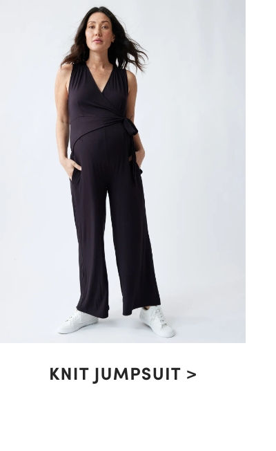 BLACK MATERNITY JUMPSUIT