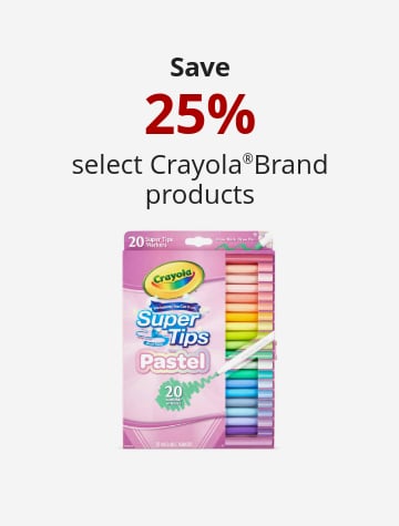 Save 0.25 select Crayola® products