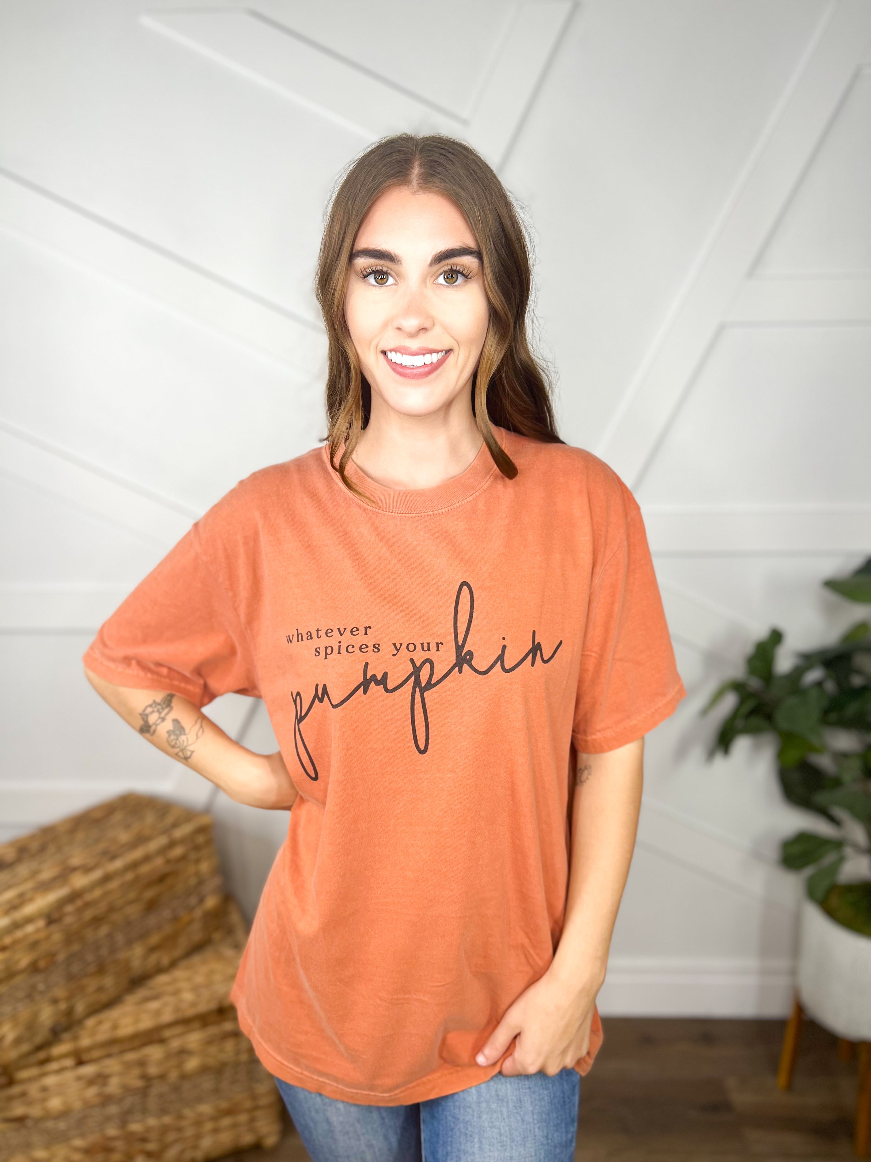 Image of Whatever Spices Your Pumpkin Graphic Tee