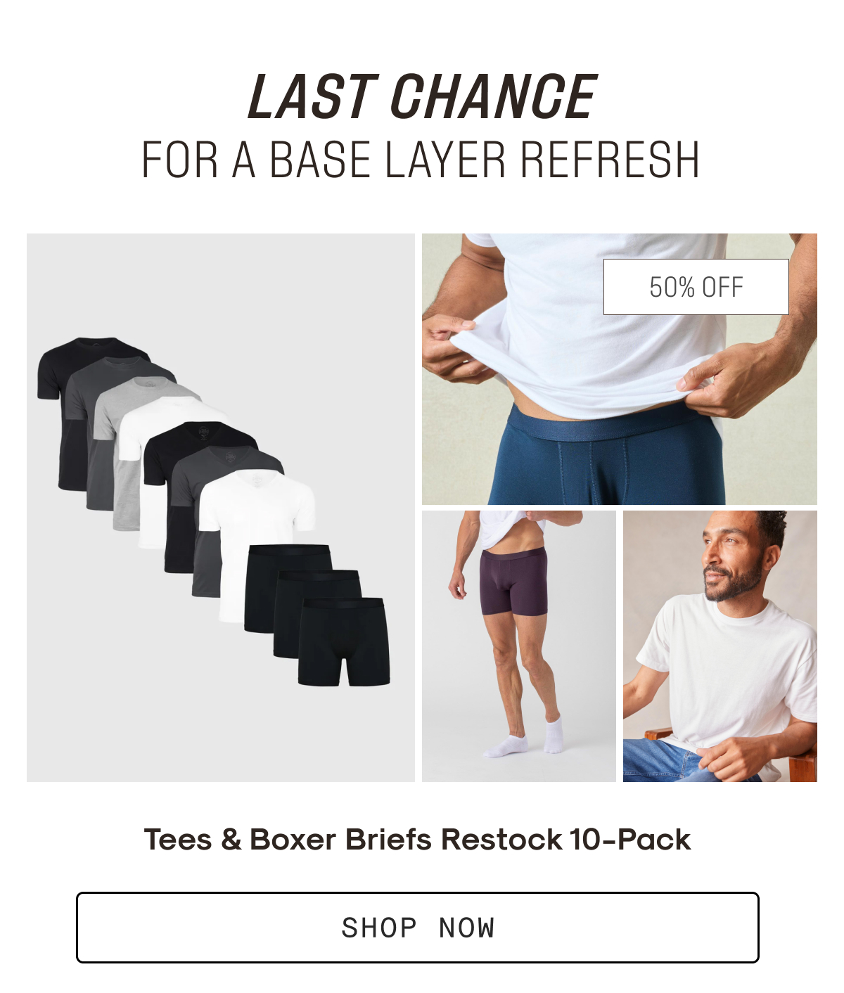 Tees & Boxers 10-Pack