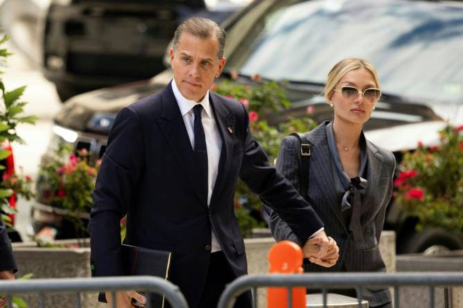 Hunter Biden entering court for his trial on federal gun charges