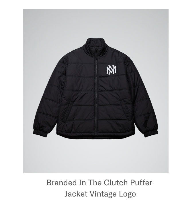 Branded In The Clutch Puffer Jacket Vintage Logo